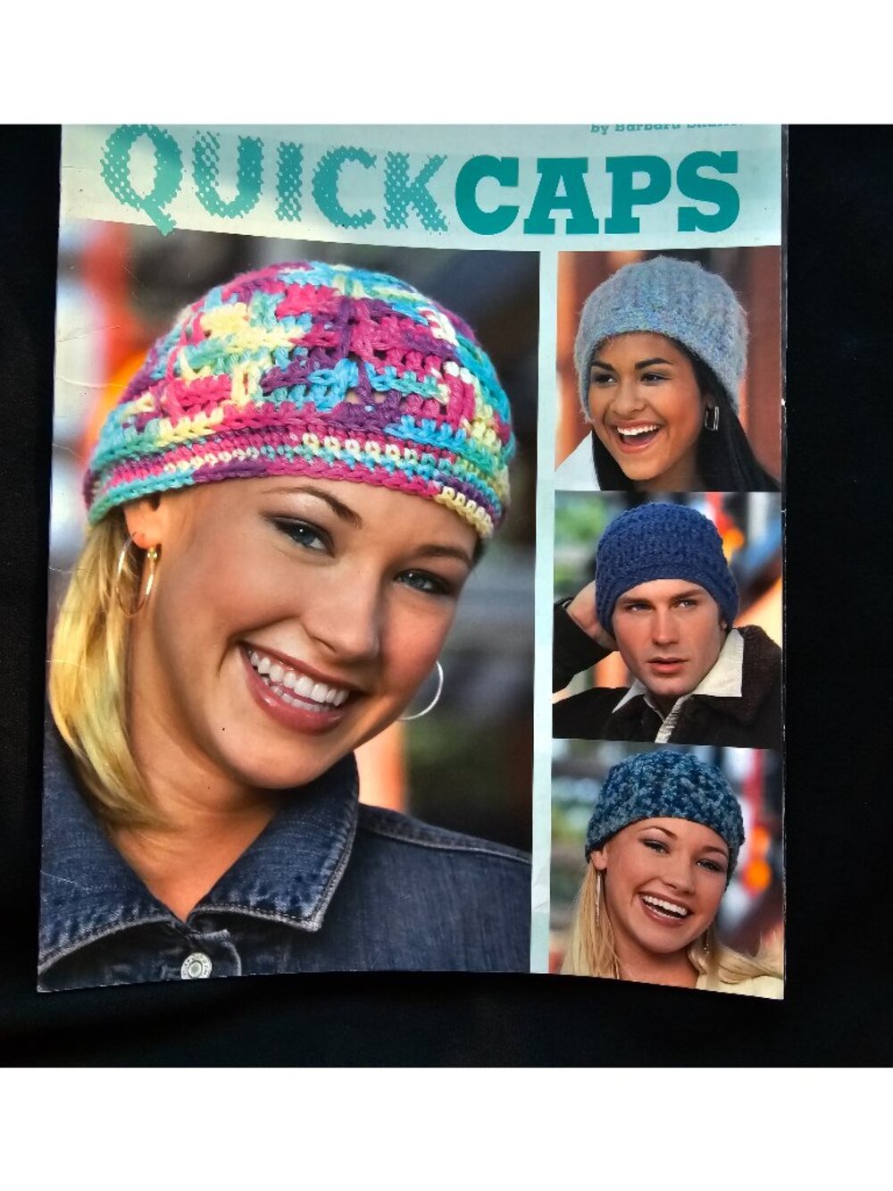 Leisure Arts Quick Caps Beanie Winter Crochet Barbara Shaffer